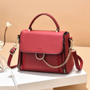 Cartera aurora color rojo vino