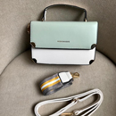 Cartera jessi color verde/crema