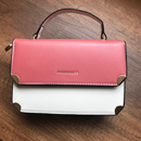 Cartera jessi modelo rosa/crema