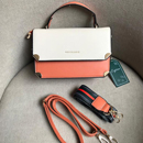 Cartera jessi color crema/naranja