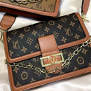 Cartera nilena marrón oscuro